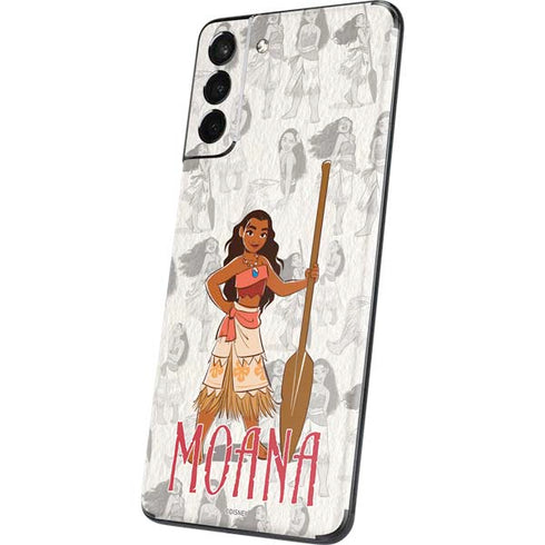 Disney Princess Moana Pattern Galaxy S21 Plus 5G Skin